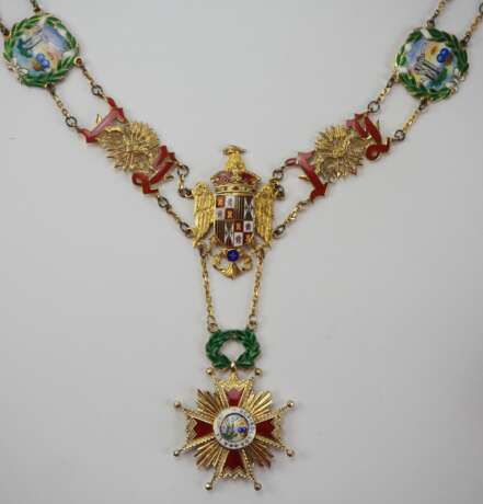 Spanien: Orden Isabella der Katholischen, 5. Modell (1938-1975), Kollane. - Foto 1