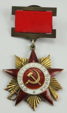Sowjetunion: Orden des Vaterländischen Krieges, 1. Typ, 1. Klasse. - Foto 1