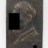 Volkskanzler Adolf Hitler Bronze Plakette - Hiller. - Foto 1