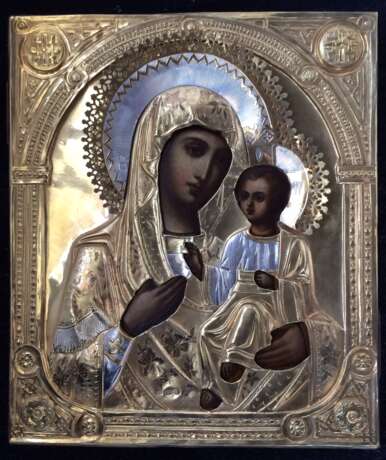 Икона “Иверская Пресвятая Богородица(Домохранительница)”. Москва 1884 г. - Foto 1
