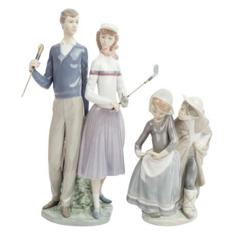 LLADRO 2 Figurengruppen, 20. Jh. - photo 1