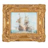 MALER/INNEN 20. Jh., 2 Marine-Gemälde "Historische Segelschiffe", - фото 3