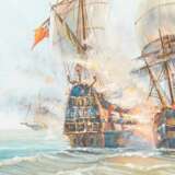 MALER/INNEN 20. Jh., 2 Marine-Gemälde "Historische Segelschiffe", - photo 4