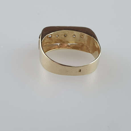 Goldring mit Diamanten - фото 4