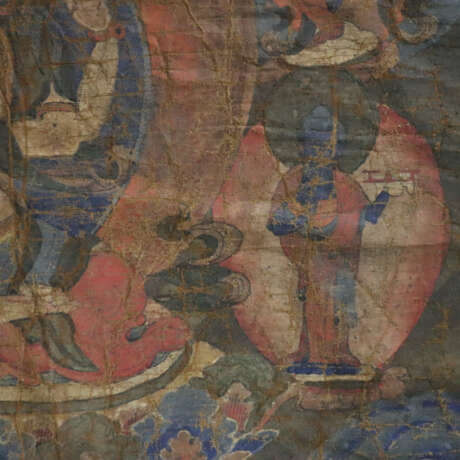 Thangka mit zentraler Figur des Shadakshari - фото 7