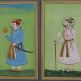 Zwei indische Miniaturmalereien - Foto 1