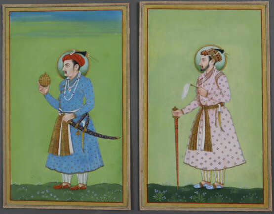 Zwei indische Miniaturmalereien - photo 1