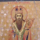 Kleine Ikone mit dem Heiligen Basilius dem Großen - Foto 3
