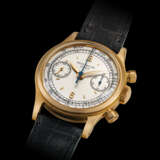 PATEK PHILIPPE. A VERY RARE AND GORGEOUS 18K PINK GOLD CHRONOGRAPH WRISTWATCH WITH TACHYMETER SCALE - photo 2