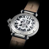 CARTIER. A RARE 18K WHITE GOLD LIMITED EDITION SKELETONISED TOURBILLON WRISTWATCH - photo 2