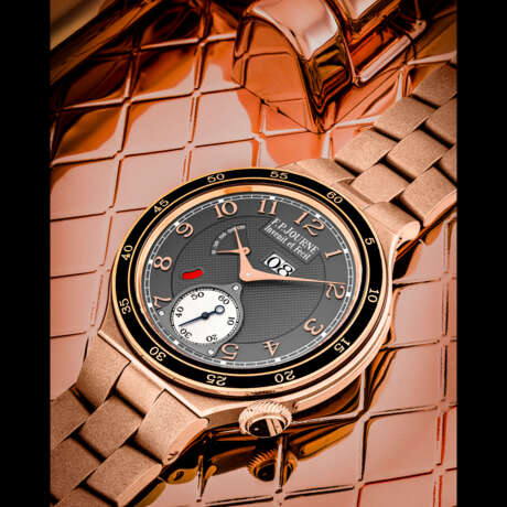 F.P. JOURNE. AN 18K PINK GOLD AUTOMATIC WRISTWATCH WITH DATE, POWER RESERVE, DAY/NIGHT INDICATION AND BRACELET - Foto 1