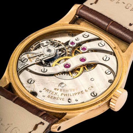 PATEK PHILIPPE. A SUPERB 18K PINK GOLD WRISTWATCH WITH PINK DIAL - Foto 3