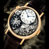 BREGUET. AN 18K PINK GOLD SEMI-SKELETONISED DUAL TIME WRISTWATCH WITH DAY/NIGHT INDICATION - фото 1