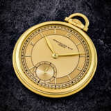 PATEK PHILIPPE. A RARE AND GORGEOUS 18K GOLD POCKET WATCH WITH TWO-TONE DIAL - photo 1