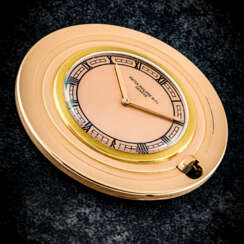 PATEK PHILIPPE. A VERY RARE 18K TWO-TONE GOLD POCKET WATCH