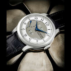 F.P. JOURNE. A PLATINUM AUTOMATIC PERPETUAL CALENDAR WRISTWATCH WITH POWER RESERVE AND LEAP YEAR INDICATOR