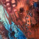 Abstract express Масло на холсте на подрамнике живопись мастехином Абстрактный экспрессионизм фантазийная композиция Кипр 2022 г. - фото 4