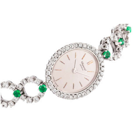 Chopard Vintage Schmuckuhr mit Brillanten und Smaragden - photo 3