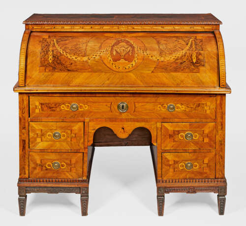 Großes Louis XVI-Zylinderbureau - Foto 1