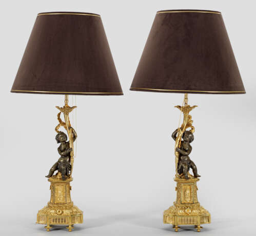 Paar Napoleon III-Salonlampen - фото 1