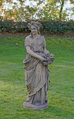 Große Terrakotta-Parkskulptur der Göttin Flora - photo 1