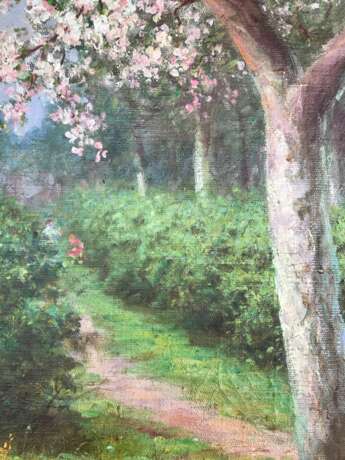 Картина "Цветущий сад". Рудчик И.Д. 1954 г. - photo 4