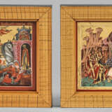 Paar Reise-Ikonen "Der Heilige Georg" und "Christi Geburt" - photo 1