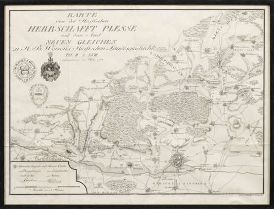 "Karte von der Hessischen Herrschaft Plesse - Foto 1