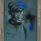 Hugo von Habermann - Dame mit blauem Hut - фото 2