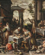 Jacopo Dal Ponte. Jacopo Bassano, eigentlich da Ponte, Nachfolge - Das Gleichnis vom reichen Mann und dem armen Lazarus (Lukas 16, 19-31).