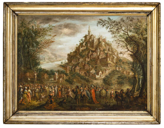 Joos de Momper, Nachfolge - Landschaft mit der Predigt Johannes des Täufers - Foto 2