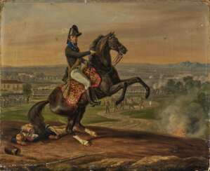 Albrecht Adam - Bildnis eines österreichischen Offiziers zu Pferde