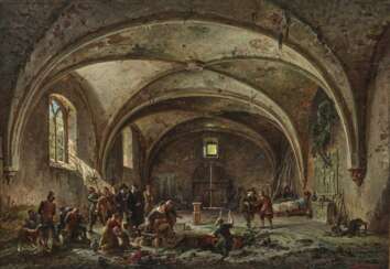 August von Wille - Auffindung einer Diebsbande in einer verlassenen Kapelle