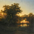 Johann (Hans) Beckmann - Landschaft im Abendlicht - Archives des enchères