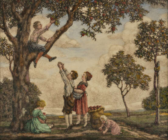 Richard Riemerschmid - Kinder beim Äpfelpflücken - фото 1