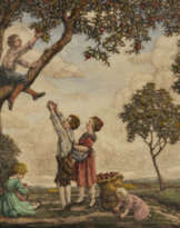 Richard Riemerschmid - Kinder beim Äpfelpflücken