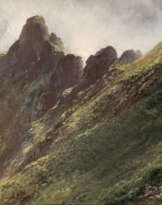 Edward Theodore Compton - Bergkette im Morgennebel