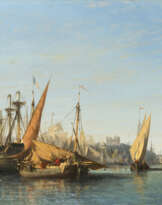 Jules Achille Noël - Boote im Hafen