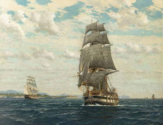 Michael Zeno Diemer - Segelschiffe vor der Küste - фото 1