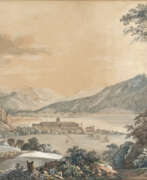 Johann Georg von Dillis. Johann Georg von Dillis - Aussicht - Gegen das Kloster Tegernsee