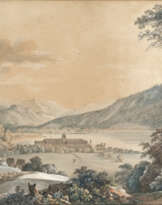 Johann Georg von Dillis - Aussicht - Gegen das Kloster Tegernsee