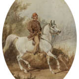 Juliusz (Juliusz Fortunat) Kossak - Reiterbildnis mit Windhund - photo 1