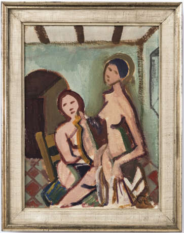 Karl Hofer - Zwei Mädchenakte im Zimmer. Um 1950 - photo 2