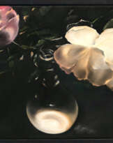 Gesa Will - Glasvase mit Rosen. 2006