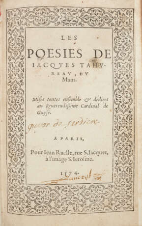 TAHUREAU, Jacques (1527-1555) - photo 1