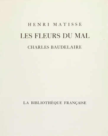 MATISSE Henri (1869-1954) et Charles BAUDELAIRE (1821-1867) - photo 2