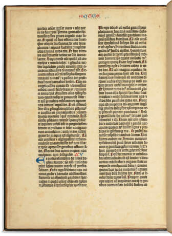 Leaf of the Gutenberg Bible - photo 2