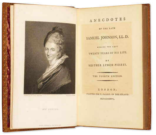 Anecdotes of the Late Samuel Johnson, inscribed - Foto 1