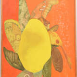 FELIX LEWIN, "Abstrakte Komposition in gelb und orange" Öl auf Leinwand, 1965, gerahmt. - Foto 1
