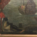 UNBEKANNTER KÜNSTLER, " Hafenszene", Öl auf Leinwand, 1 hälfte 17. Jahrhundert. Gerahmt, - photo 7